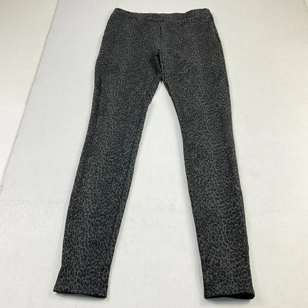 Joie XS Leopard Print Leggings Y2K Grunge Stretchy Streetwear Pull On Casual